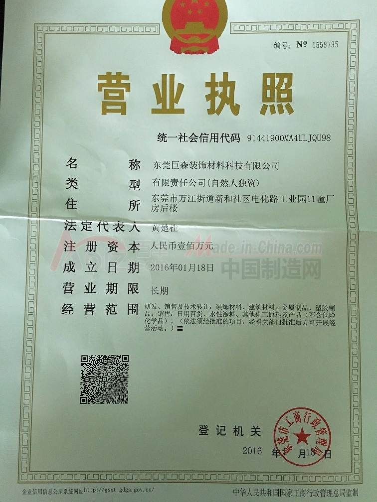 广东巨森有限公司